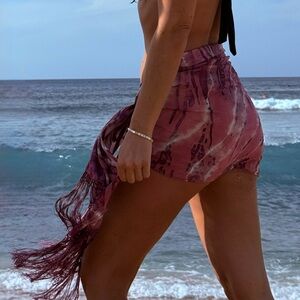 Women's Silk Hand Dyed Sarong Cover-Up